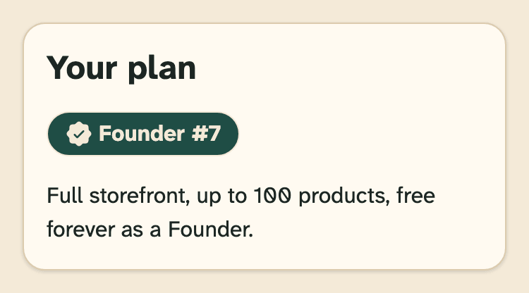 Screenshot of HobbyLux for makers on a phone: Account: your plan.