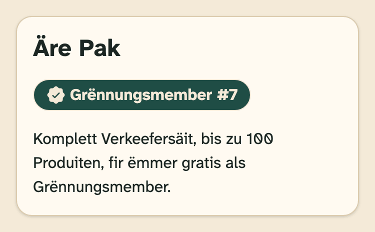 Screenshot vun HobbyLux fir Verkeefer op engem Handy: Kont: Äre Pak.